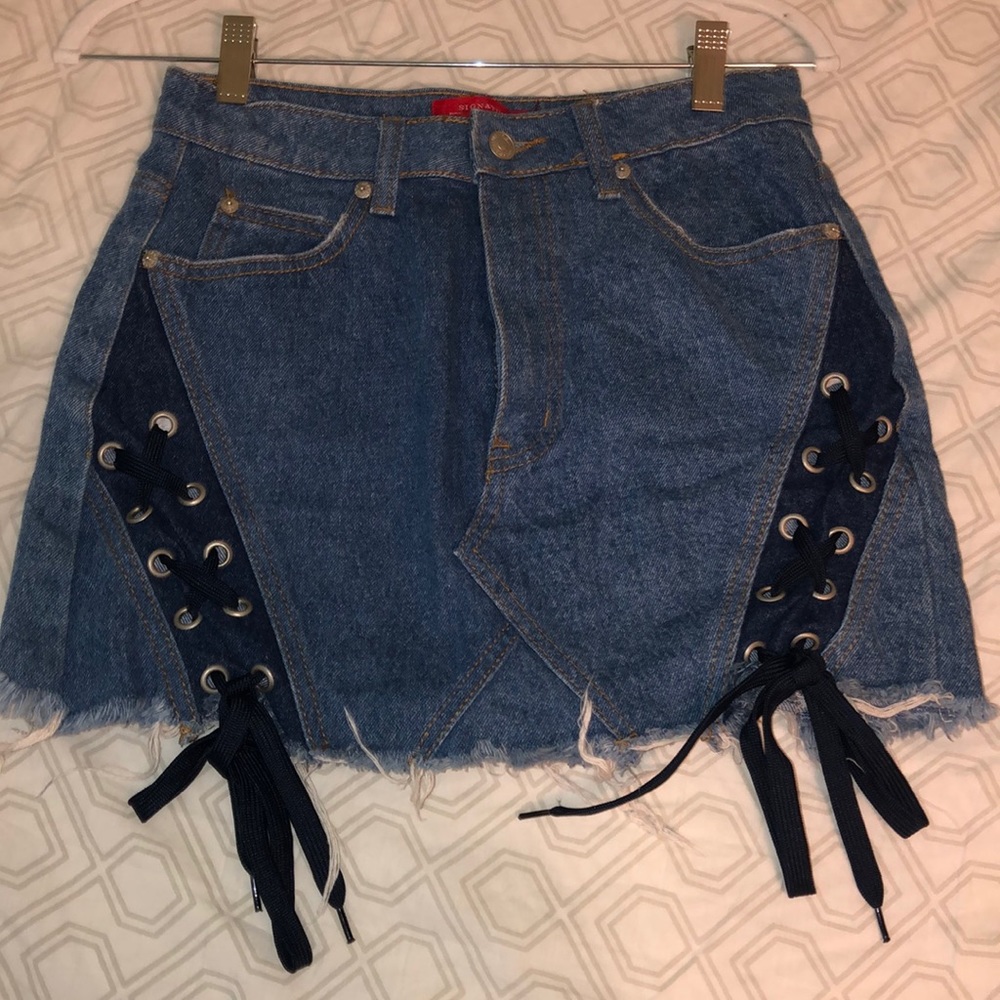 jean skirt
